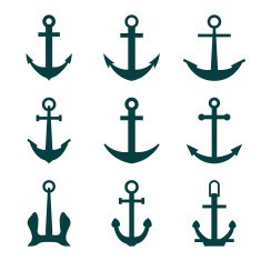 Set of Anchors vector