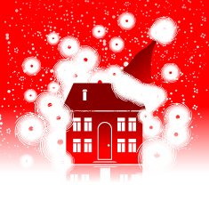 Christmas holiday winter house