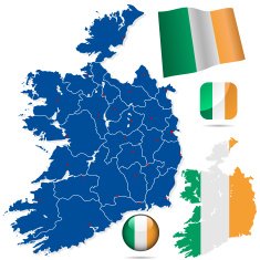 Ireland vector set N2