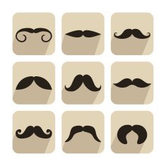 Set of mustache icons N2