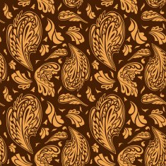 Elegant seamless pattern with floral ornament N2