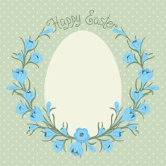 Happy Easter card with place for your text N5