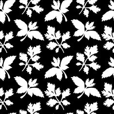 Seamless pattern with silhouettes leafs N4