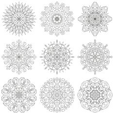 Abstract pattern set N7