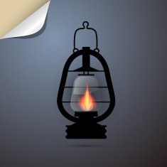 Lantern Gas Lamp Illustration