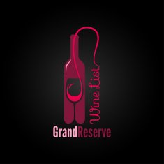 wine glass bottle design menu background