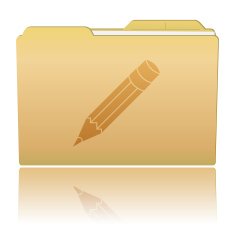 Folder with Pensil