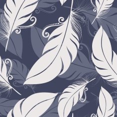 Seamless pattern with feathers N59