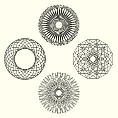 Guilloche vector elements N8