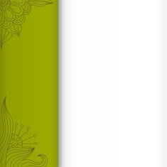 Green background with floral elements eps10 N2