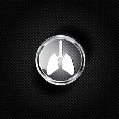 Human lung icon Medical background Health care N3
