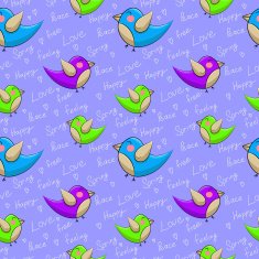 texture with birds in love N4