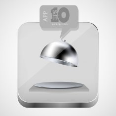Vector open tray app icon