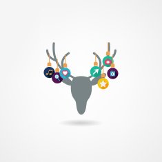 Deer head isolated N2