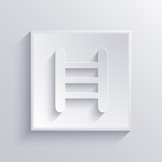 Vector light square icon Eps 10 N28