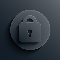 Vector dark circle icon Eps10 N18