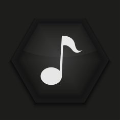 Vector creative icon on black background Eps10 N36