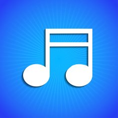 Vector icon on blue background Eps10 N22