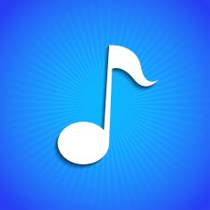 Vector icon on blue background Eps10 N23