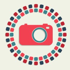 creative vector mosaic icon N10