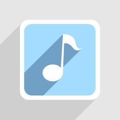 Vector blue icon on gray background Eps10 N40