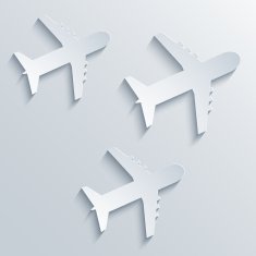 Vector airplane icon background Eps10 N2