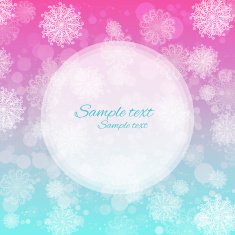 Holiday Merry Christmas background with snowflakes