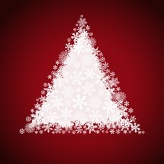 Christmas tree snowflake design background