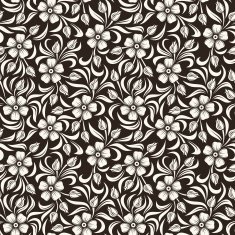 Seamless vintage floral pattern Vector illustration N10