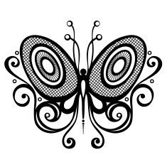 Vector Beautiful Butterfly N14