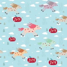 Seamless horse pattern N2