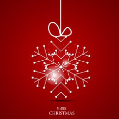 Christmas Snowflakes Background Vector Illustration N63