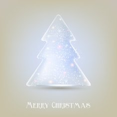Stylized luminous christmas tree