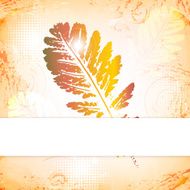 Autumn leaves greeting card N3