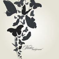 Beautiful butterfly Vector background N2