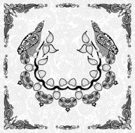 ornamental floral and bird frame design