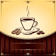 Cup of Coffee Vector Background N2