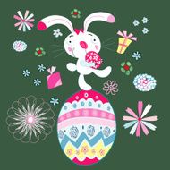 Easter card with Bunny N3