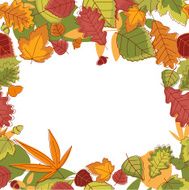Autumnal leaves background