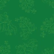 Background with contours flowers N3