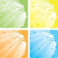 Four seasons of the nature