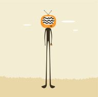 TV headed man