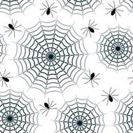 Web and spiders seamless vector wallpaper