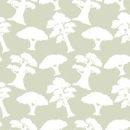 Seamless pattern with silhouettes trees N2