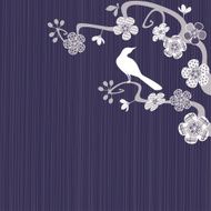 White Bird with Cherry Blossomss