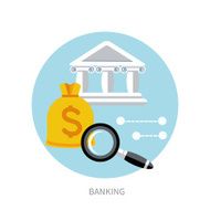 Bank office symbol