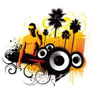 Summer music background