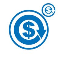 Money circulation exchange economy concept vector N2