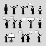 Figures Peoples Icons - Business and Team Work Concept