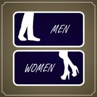 Restroom Signs Vector Illustration N2